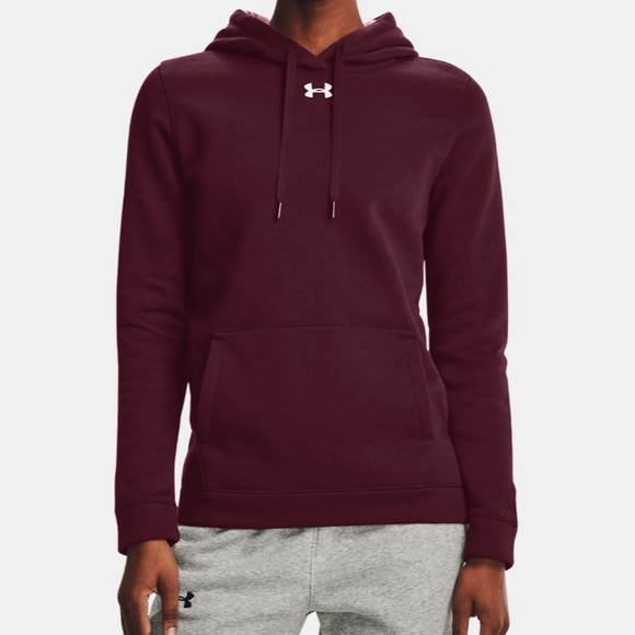 Burgundy Under Armuor Hoodie - Picture 2 of 8